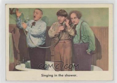 1959 Fleer The 3 Stooges - [Base] #46 - Singing in the shower. [Good to VG‑EX]