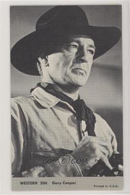 1959 Nu-Cards Western Stars - [Base] #206 - Gary Cooper [Good to VG‑EX]