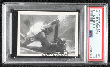 1960s Somportex James Bond 007 Thunderball - [Base] #25 - Whose Blood for the Surface? [PSA 7 NM]