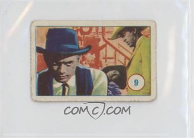 1960s Westerns Playing Card Backs Long Number Menko - [Base] #9 - Yul Brynner [Poor to Fair]