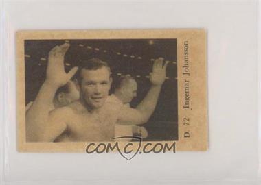 1961 Dutch Gum D. Plain Text Set - [Base] #D. 72 - Ingemar Johansson