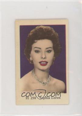 1961 Dutch Gum H Set - [Base] #H 258 - Sophia Loren