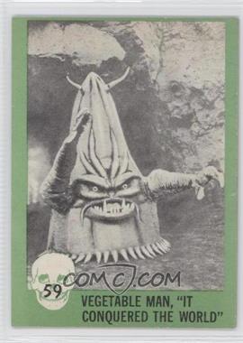 1961 Nu-Cards Horror Monsters Series 1 - [Base] - Grey Backs #59 - Vegetable Man