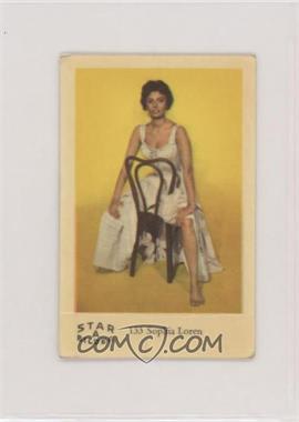 1962 Dutch Gum Star Bilder A - Food Issue [Base] #133 - Sophia Loren [Poor to Fair]