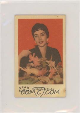 1962 Dutch Gum Star Bilder A - Food Issue [Base] #66 - Elizabeth Taylor [Good to VG‑EX]