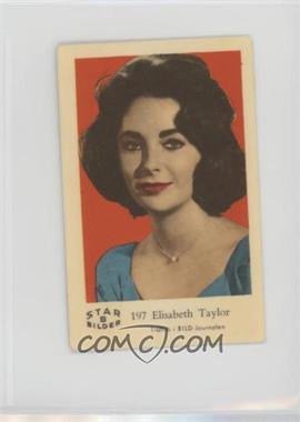 1962 Dutch Gum Star Bilder B - Food Issue [Base] #197 - Elizabeth Taylor