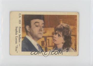 1962 Dutch Gum Star CA Set - [Base] #CA 103 - Peter Sellers, Sophia Loren