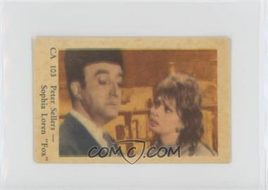 1962 Dutch Gum Star CA Set - [Base] #CA 103 - Peter Sellers, Sophia Loren [Poor to Fair]