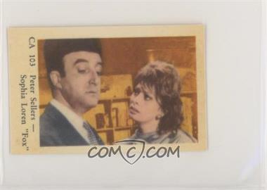 1962 Dutch Gum Star CA Set - [Base] #CA 103 - Peter Sellers, Sophia Loren