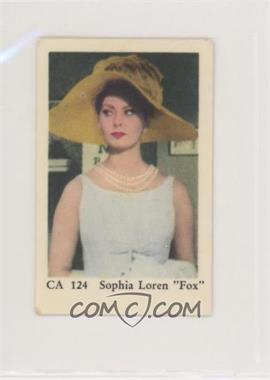 1962 Dutch Gum Star CA Set - [Base] #CA 124 - Sophia Loren [Good to VG‑EX]