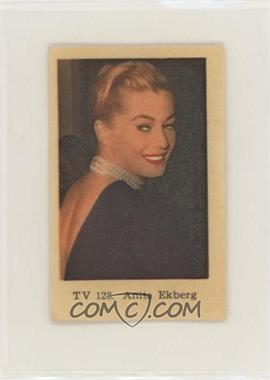 1962 Dutch Gum TV Stars - [Base] #TV 128 - Anita Ekberg