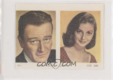 1962 Hong Kong Airlines Stars on Front and Back - Tobacco B Set #B51/52/59/60 - John Wayne, Sue Dee, Richard Wayne, Susan Hayward