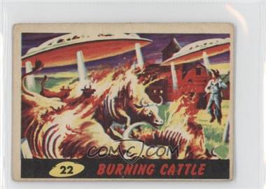1962 Topps Bubbles Mars Attacks! - [Base] - Printed in England #22 - Burning Cattle [Good to VG‑EX]