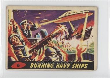 1962 Topps Bubbles Mars Attacks! - [Base] - Printed in England #6 - Burning Navy Ships [Good to VG‑EX]