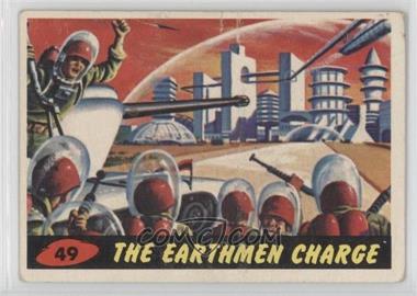 1962 Topps Bubbles Mars Attacks! - [Base] #49 - The Earthmen Charge [Good to VG‑EX]