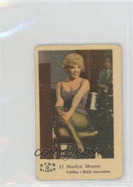 1963 Dutch Gum Star Bilder D - Food Issue [Base] #12 - Marilyn Monroe