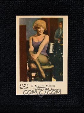 1963 Dutch Gum Star Bilder D - Food Issue [Base] #12 - Marilyn Monroe