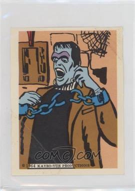 1964 Kayro-Vue The Munsters Stickers - [Base] #_FRAN.3 - Frankenstein (In Chains) [Good to VG‑EX]