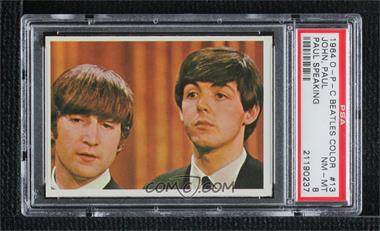 1964 O-Pee-Chee Beatles Color Cards - [Base] #13 - John Lennon, Paul McCartney [PSA 8 NM‑MT]