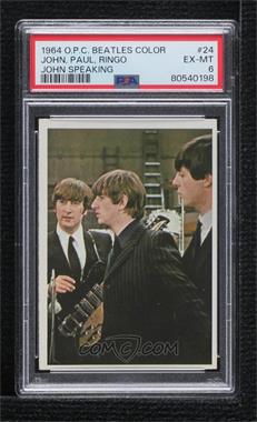1964 O-Pee-Chee Beatles Color Cards - [Base] #24 - The Beatles [PSA 6 EX‑MT]