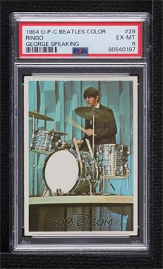 1964 O-Pee-Chee Beatles Color Cards - [Base] #28 - Ringo Starr [PSA 6 EX‑MT]