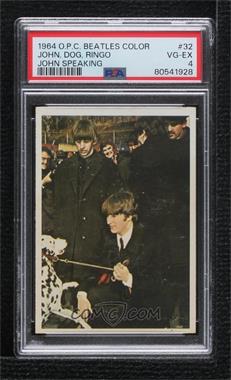 1964 O-Pee-Chee Beatles Color Cards - [Base] #32 - The Beatles [PSA 4 VG‑EX]