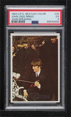 1964 O-Pee-Chee Beatles Color Cards - [Base] #32 - The Beatles [PSA 5 EX]