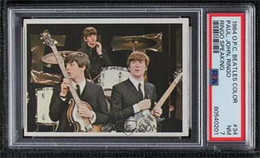 1964 O-Pee-Chee Beatles Color Cards - [Base] #34 - The Beatles [PSA 7 NM]