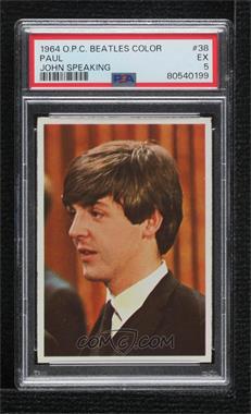 1964 O-Pee-Chee Beatles Color Cards - [Base] #38 - Paul McCartney [PSA 5 EX]