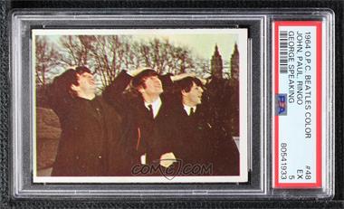 1964 O-Pee-Chee Beatles Color Cards - [Base] #48 - The Beatles [PSA 5 EX]