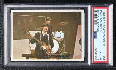 1964 O-Pee-Chee Beatles Color Cards - [Base] #51 - Paul McCartney [PSA 4 VG‑EX]