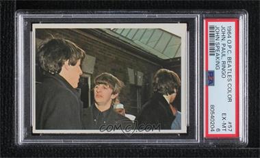 1964 O-Pee-Chee Beatles Color Cards - [Base] #57 - The Beatles [PSA 6 EX‑MT]