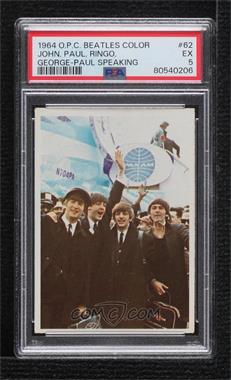 1964 O-Pee-Chee Beatles Color Cards - [Base] #62 - The Beatles [PSA 5 EX]