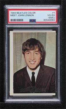 1964 Topps Beatles Color Cards - [Base] #1 - John Lennon [PSA 4 VG‑EX (MC)]