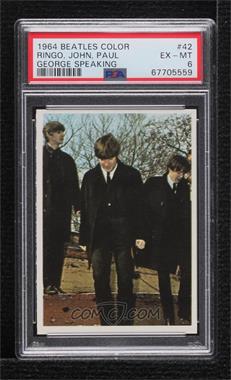 1964 Topps Beatles Color Cards - [Base] #42 - The Beatles [PSA 6 EX‑MT]