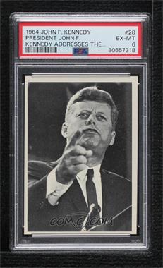 1964 Topps The Story of John F. Kennedy - [Base] #28 - John F. Kennedy [PSA 6 EX‑MT]