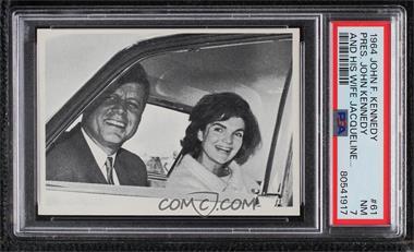 1964 Topps The Story of John F. Kennedy - [Base] #61 - John F. Kennedy, Jacqueline Kennedy [PSA 7 NM]