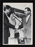 John F. Kennedy, Jacqueline Kennedy, Richard Nixon [Poor to Fair]