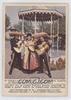 Disneyland's Gonzales Trio entertain Guests at Mexican Village in Frontierland