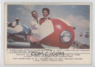1965 Donruss Disneyland - [Base] - Puzzle Back #61 - Astrojet Ride [Good to VG‑EX]