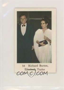 1965 Dutch Gum Numbered Set 6 (1-150) - [Base] #54 - Richard Burton, Elizabeth Taylor [Good to VG‑EX]