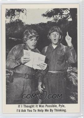 1965 Fleer Gomer Pyle USMC - [Base] #49 - If I thought it was possible, Pyle…