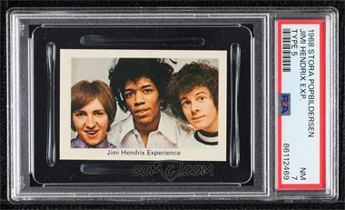 1966-68 Dutch Gum TV66-TV68 Popbilder Unnumbered Series - [Base] #_JHEX - Jimi Hendrix Experience [PSA 7 NM]