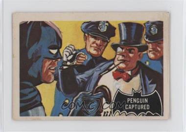 1966 A&BC Batman Black Bat - [Base] - Fan Club Back #24 - Penguin Captured [Good to VG‑EX]
