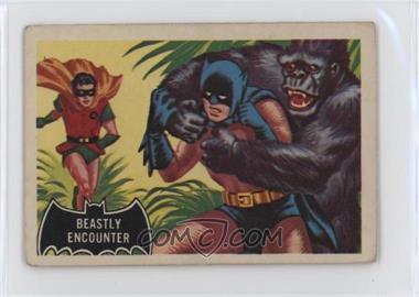 1966 A&BC Batman Black Bat - [Base] - Fan Club Back #50 - Beastly Encounter [Good to VG‑EX]