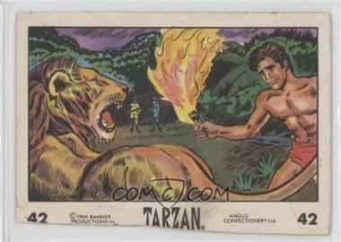 1966 Anglo Confectionary Tarzan Cards - Food Issue [Base] #42 - Tarzan [COMC RCR Poor]