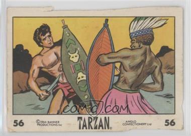 1966 Anglo Confectionary Tarzan Cards - Food Issue [Base] #56 - Tarzan [COMC RCR Poor]