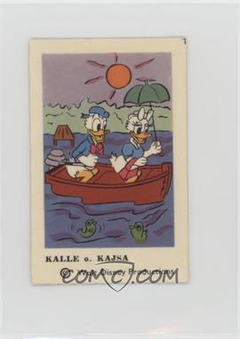 1966 Dutch Gum Disney Unnumbered Copyright at Bottom - [Base] #_KAKA - Kalle o. Kajsa (Donald Duck, Daisy Duck) [Poor to Fair]
