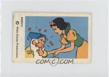 1966 Dutch Gum Disney Unnumbered Copyright at Bottom - [Base] #_SNOV - Snovit (Snow White, Bashful) [Poor to Fair]