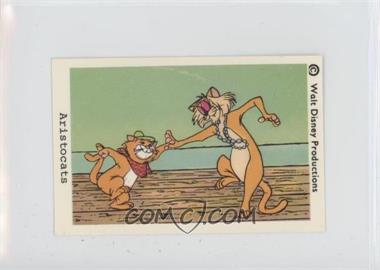 1966 Dutch Gum Disney Unnumbered Copyright at Top - [Base] #_ARIS.8 - Aristocats (Hit Cat and Peppo, Dancing)